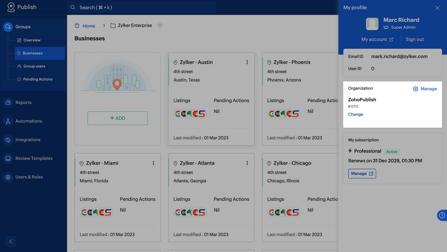 Zoho ANALYTICS